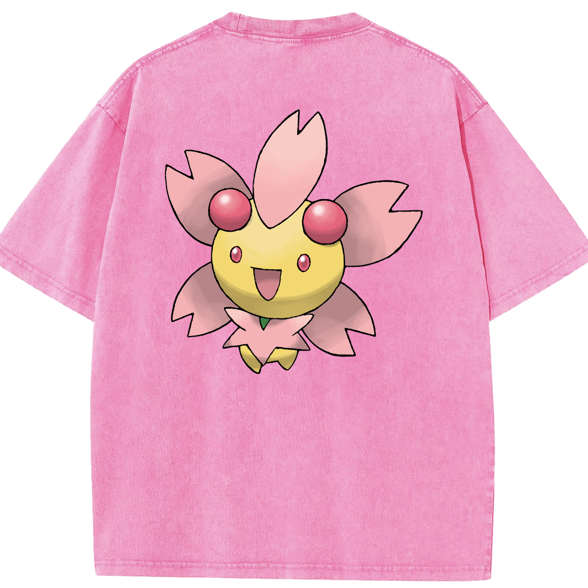 （画像用） ポケットモンスター Pokémon 綿100% ヴィンテージ風 半袖Tシャツ（背面プリント）